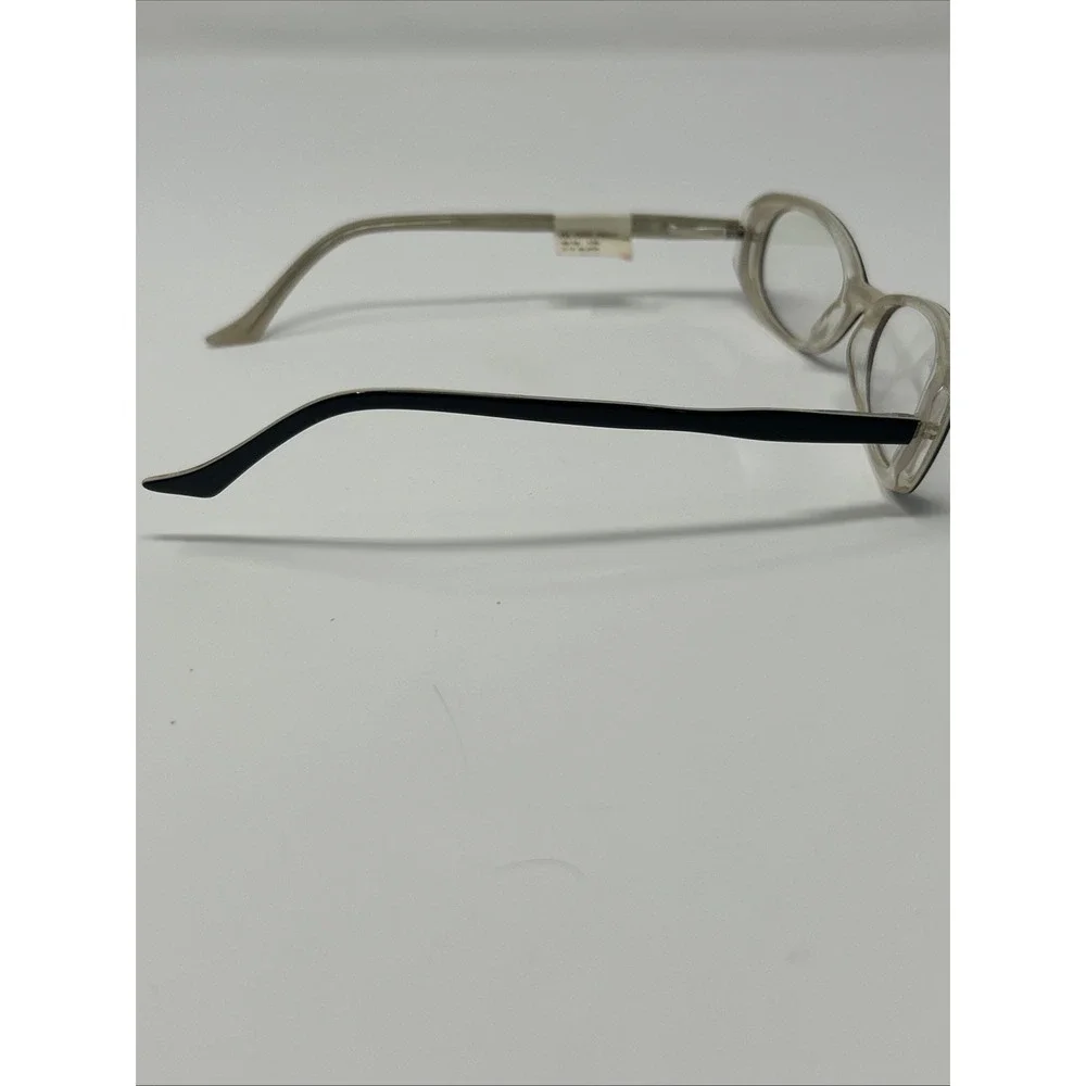 NWT Norman Childs POLISHED PAULA Eyeglass 49-18-135 Unisex Kid Black White Frame